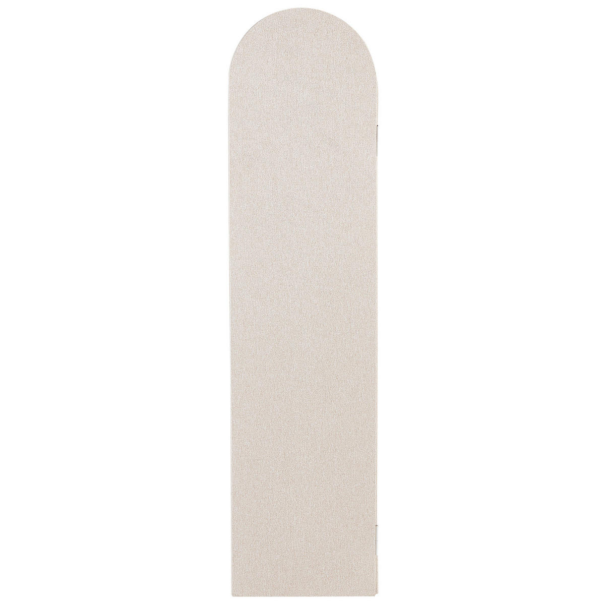 AKUSTIK-RAUMTEILER Beige Slimmy - Beige, Kunststoff (120/160/2cm) - Beliani
