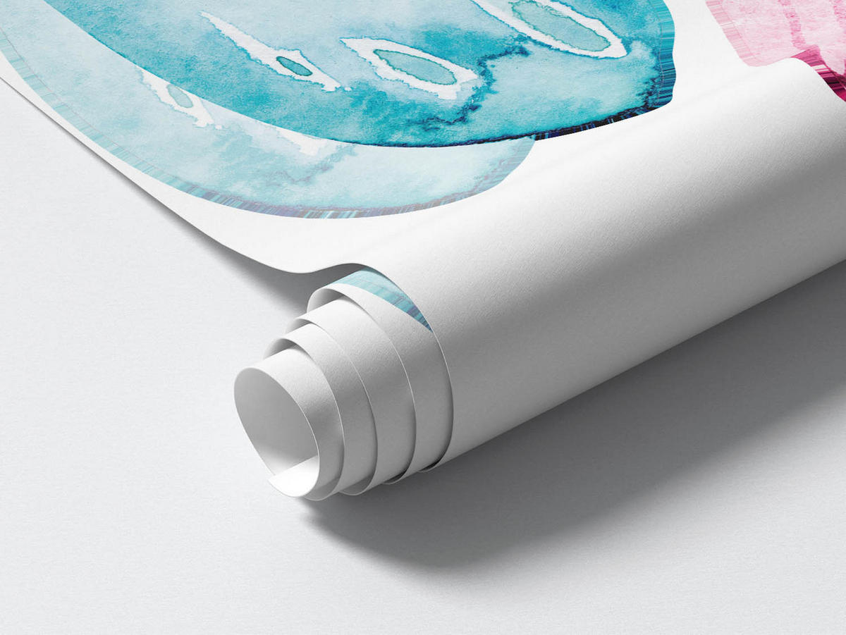 WANDAUFKLEBER 100x161cm - Pastellfarbene Schmetterlinge - Multicolor, Kunststoff (100/161/0.1cm) - Wallfluent