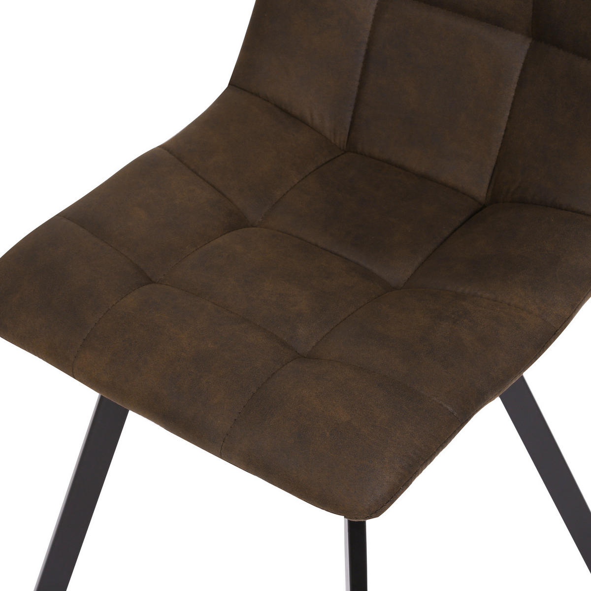 POLSTERSTUHL - Braun, Textil/Metall (44/86/57cm) - home24