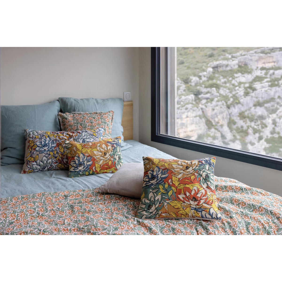 KISSEN Alba multico 45 x 45 cm - Multicolor, Textil (45/45cm) - Vivaraise