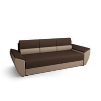SOFA REBI BIS mit Schlaffunktion RAINBOW 20+05 mit Stauraum - Braun, Textil (80/78/240cm) - Bedante