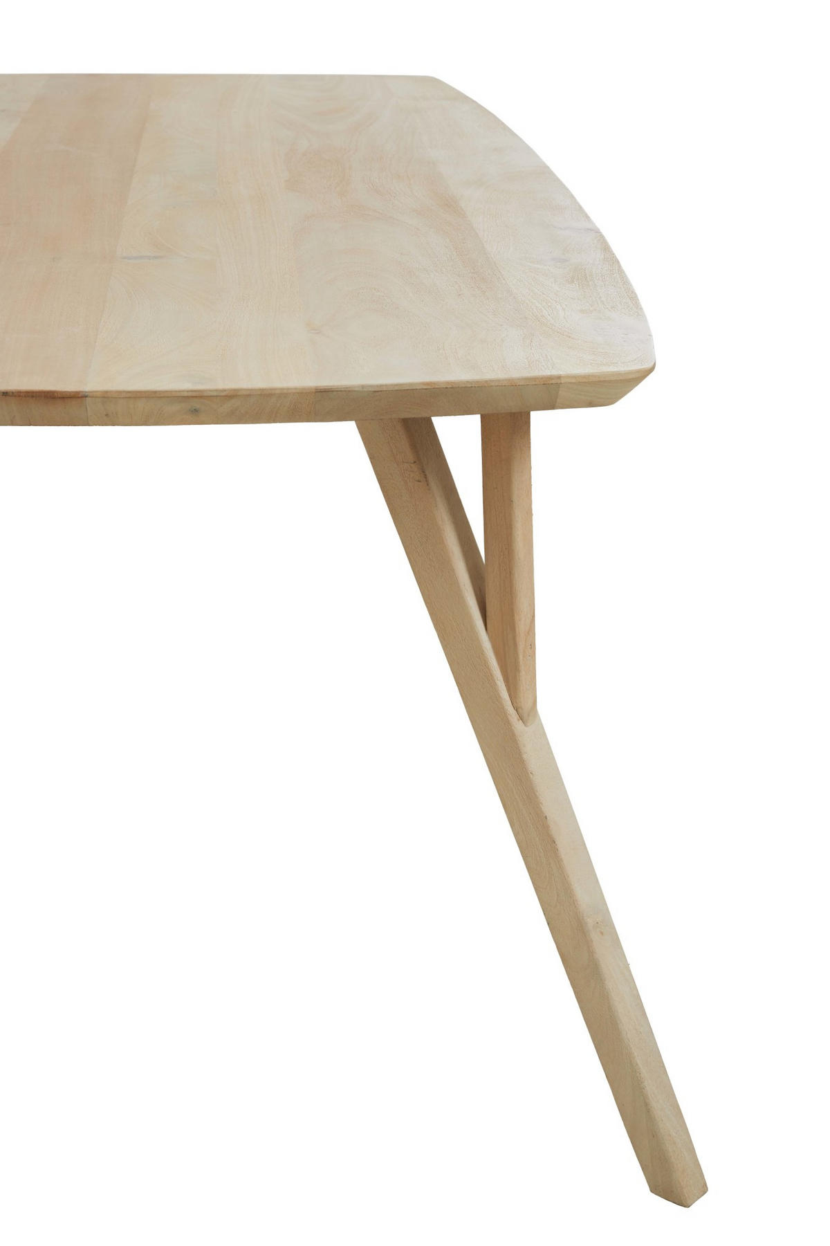 ESSTISCH Quenza Braun 200/100/76 cm - Hellbraun, Holz (200/100/76cm) - Light & Living