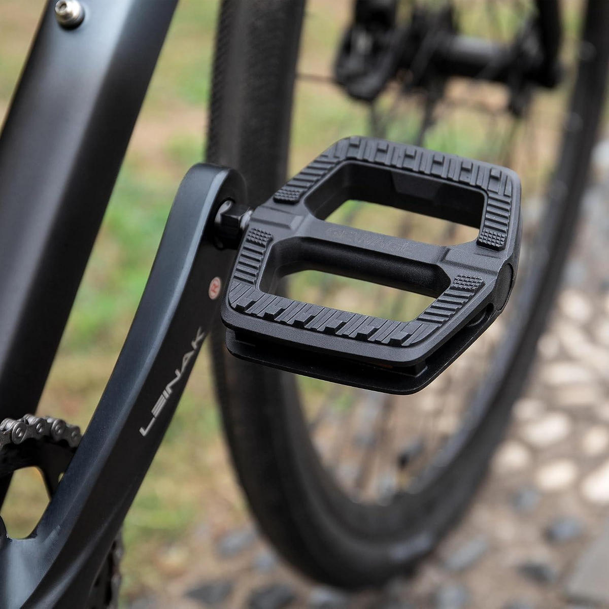 FAHRRADPEDALE City/Trekking 111 x 109 mm mit StVZO Reflektoren - Schwarz, Kunststoff (10.9/1.5/11cm)
