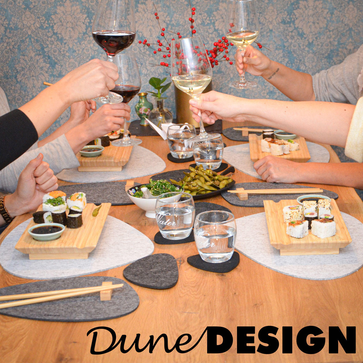 SUSHIBRETT 16/27/4 cm, Bambus - Braun, Holz (16/27cm) - Dunedesign