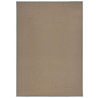 TEPPICH Jute Geometrisch-Design CARRON, Braun-Blau 200x290 cm - Blau/Braun, Naturmaterialien (200/290cm) - KADIMA DESIGN