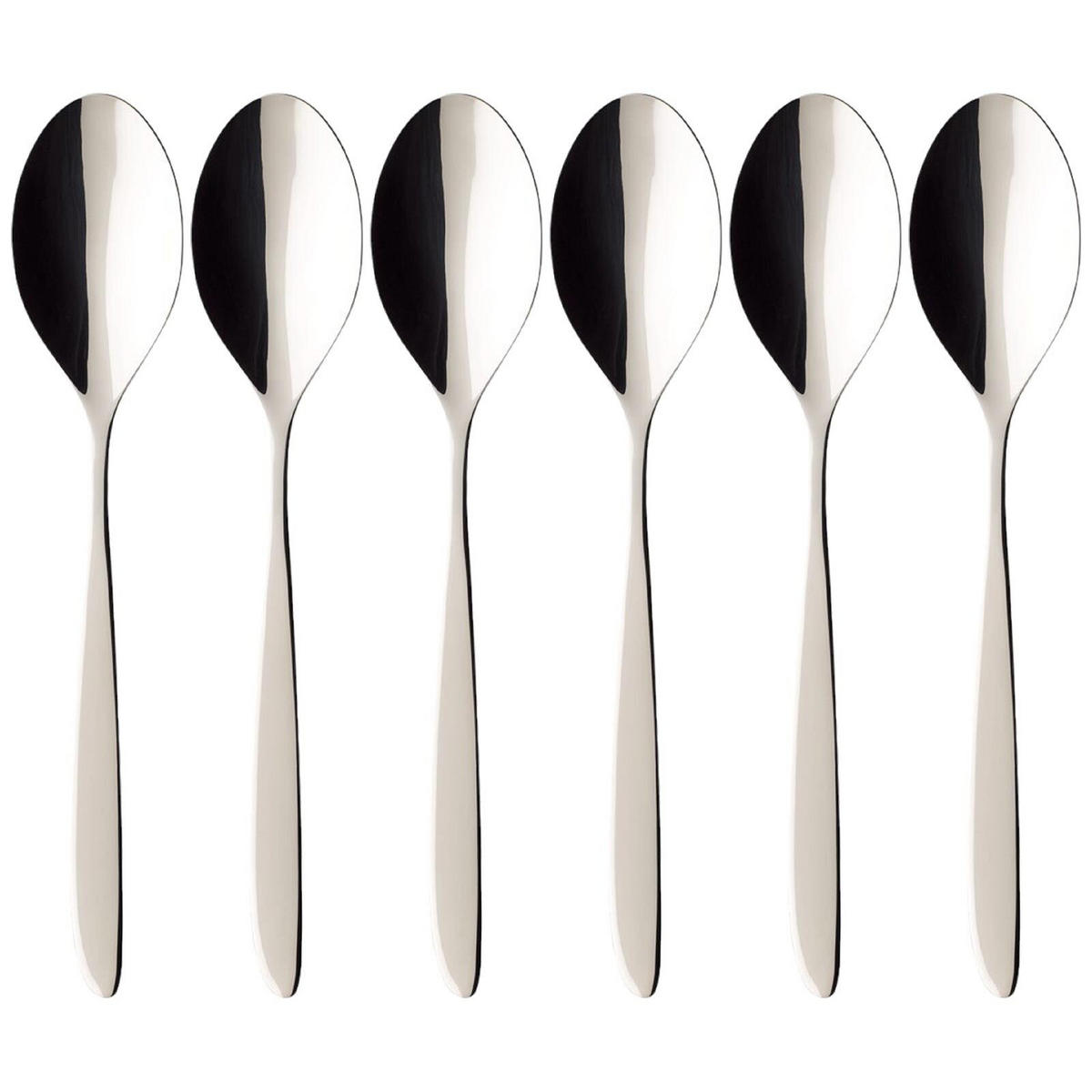 TAFELLÖFFEL SoftWave silber 21,2 cm 6er Set - Silberfarben, Metall - Villeroy & Boch