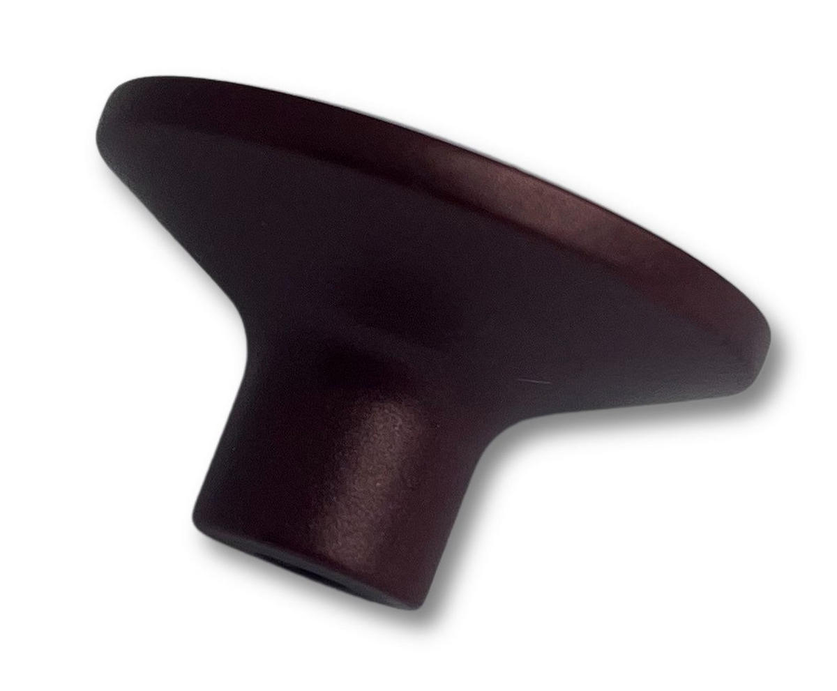 MÖBELKNOPF Bordeaux matt, Schrankknopf Astro Ø 36mm, Knopf modern - Bordeaux, Metall (3.6/1.9/1.9cm) - Livingpoint24