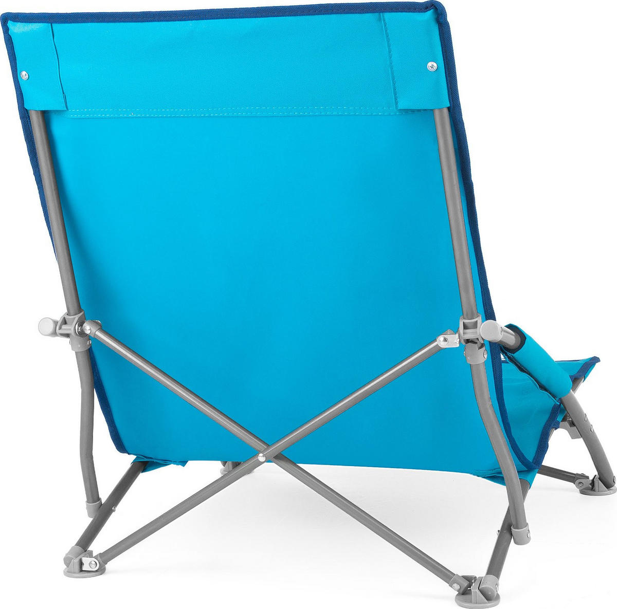 GARTEN-RELAXSESSEL bis 125 kg - Hellblau, Textil (50.5/57.5/92cm)