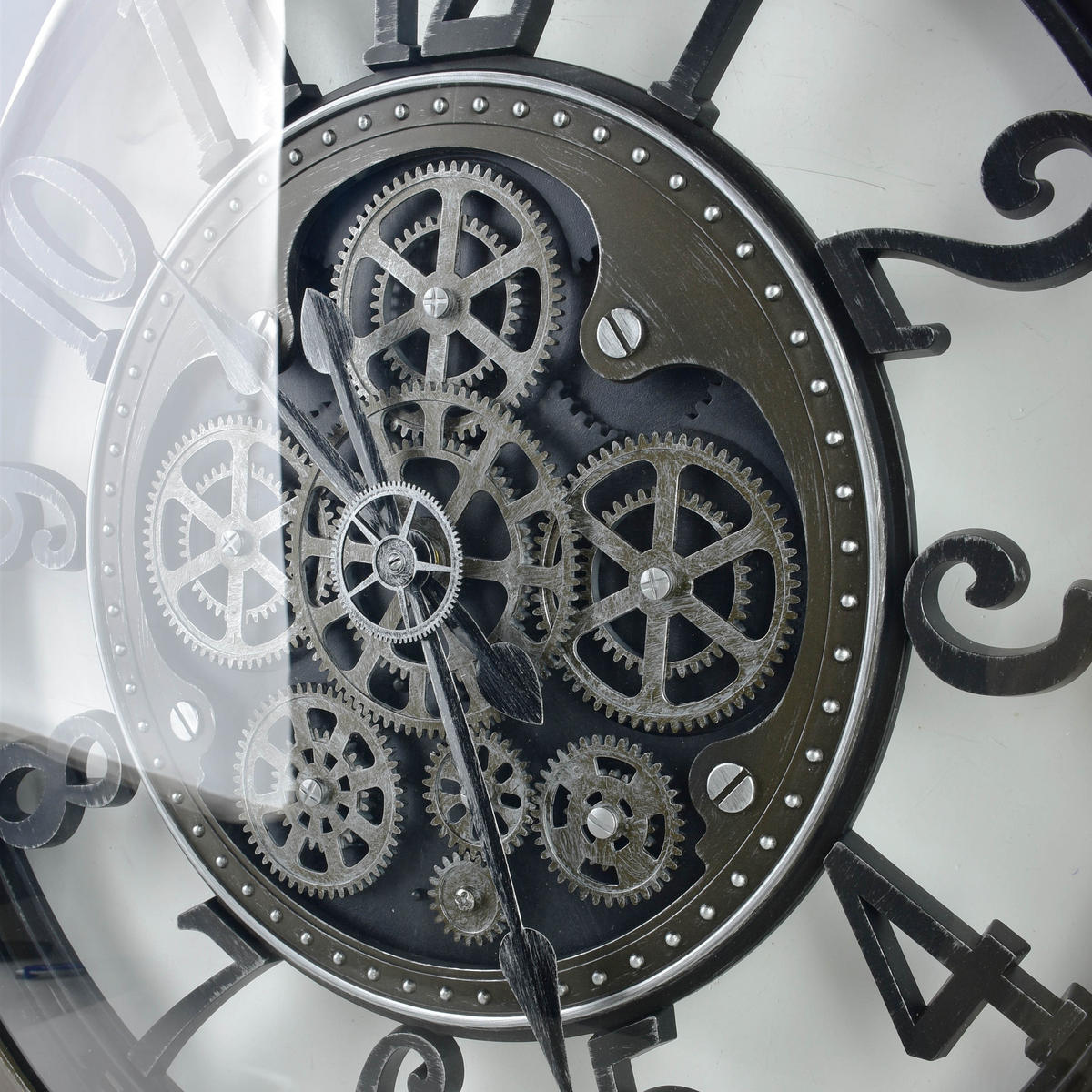 WANDUHR Ramsey Schwarz 60x60x6 cm Kunststoff - Schwarz, Kunststoff (6/60/60cm) - Mondex