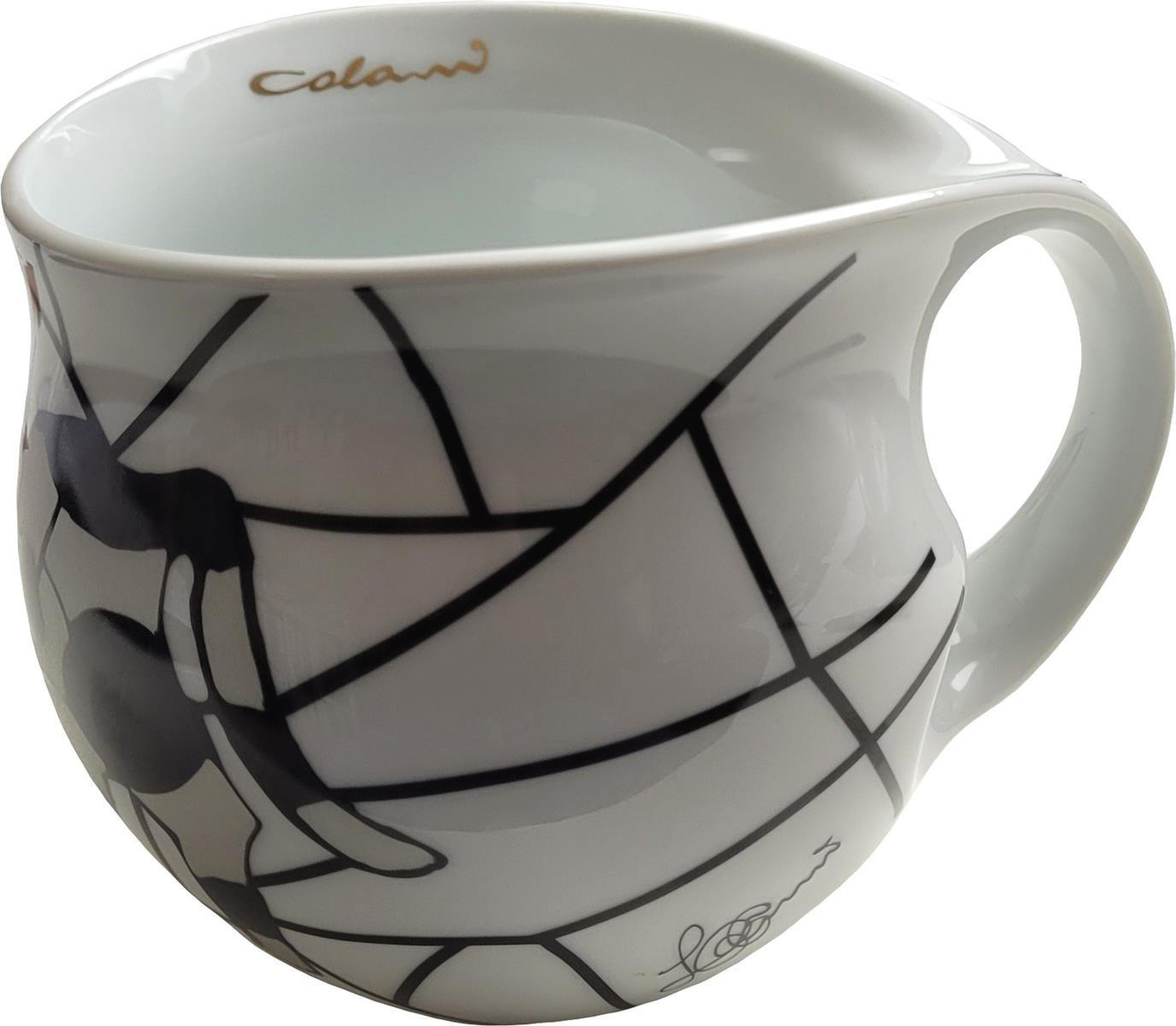 Luigi Colani Porzellan Kaffeebecher Mehrfarbig, Silber
