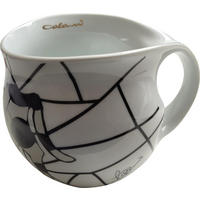 KAFFEEBECHER XXL Cow silver - Silberfarben/Multicolor, Keramik (0.6L) - Luigi Colani Porzellan