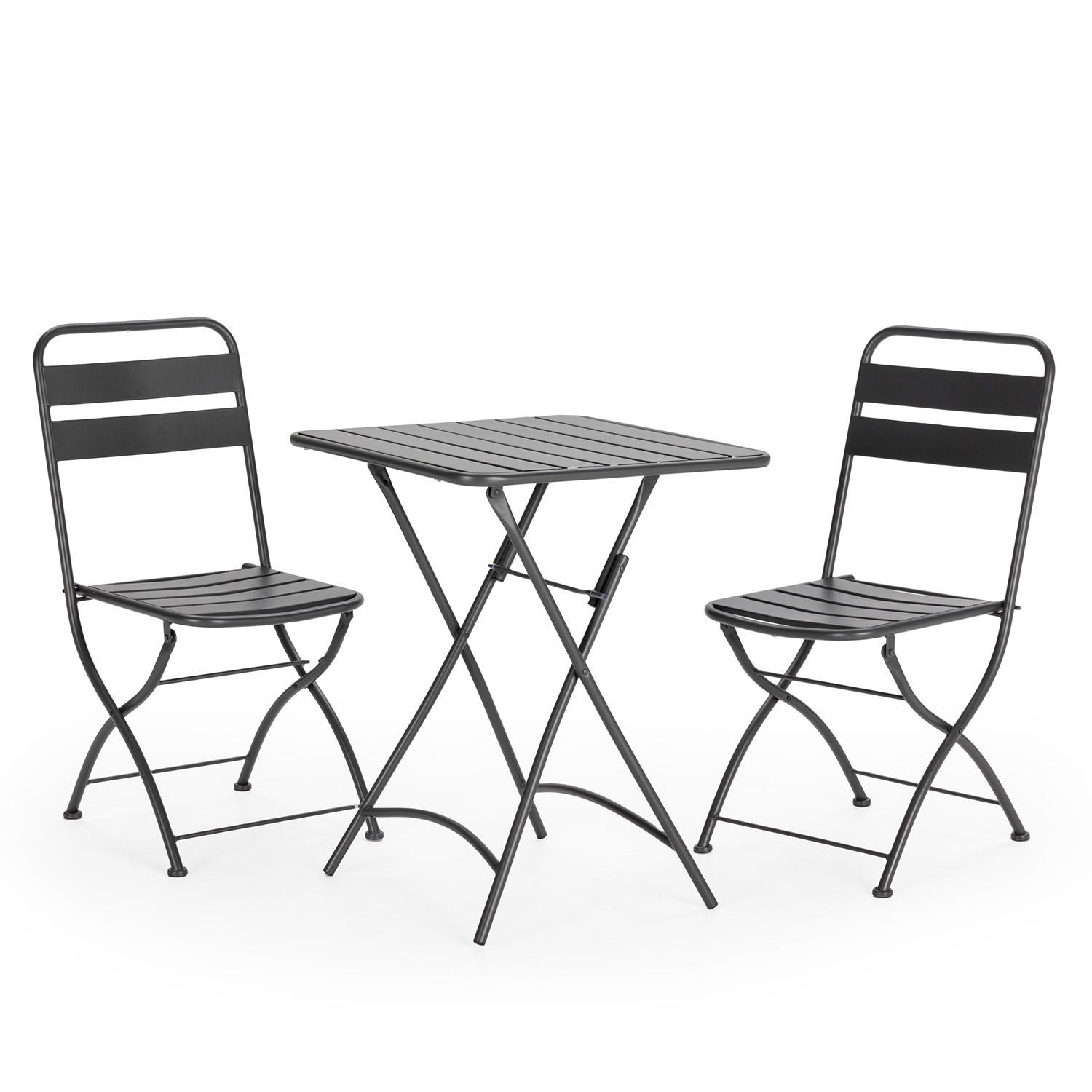 BALKONSET Perla 3-teiliges - Schwarz, Metall - VS Venta-stock