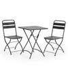BALKONSET Perla 3-teiliges - Schwarz, Metall - VS Venta-stock