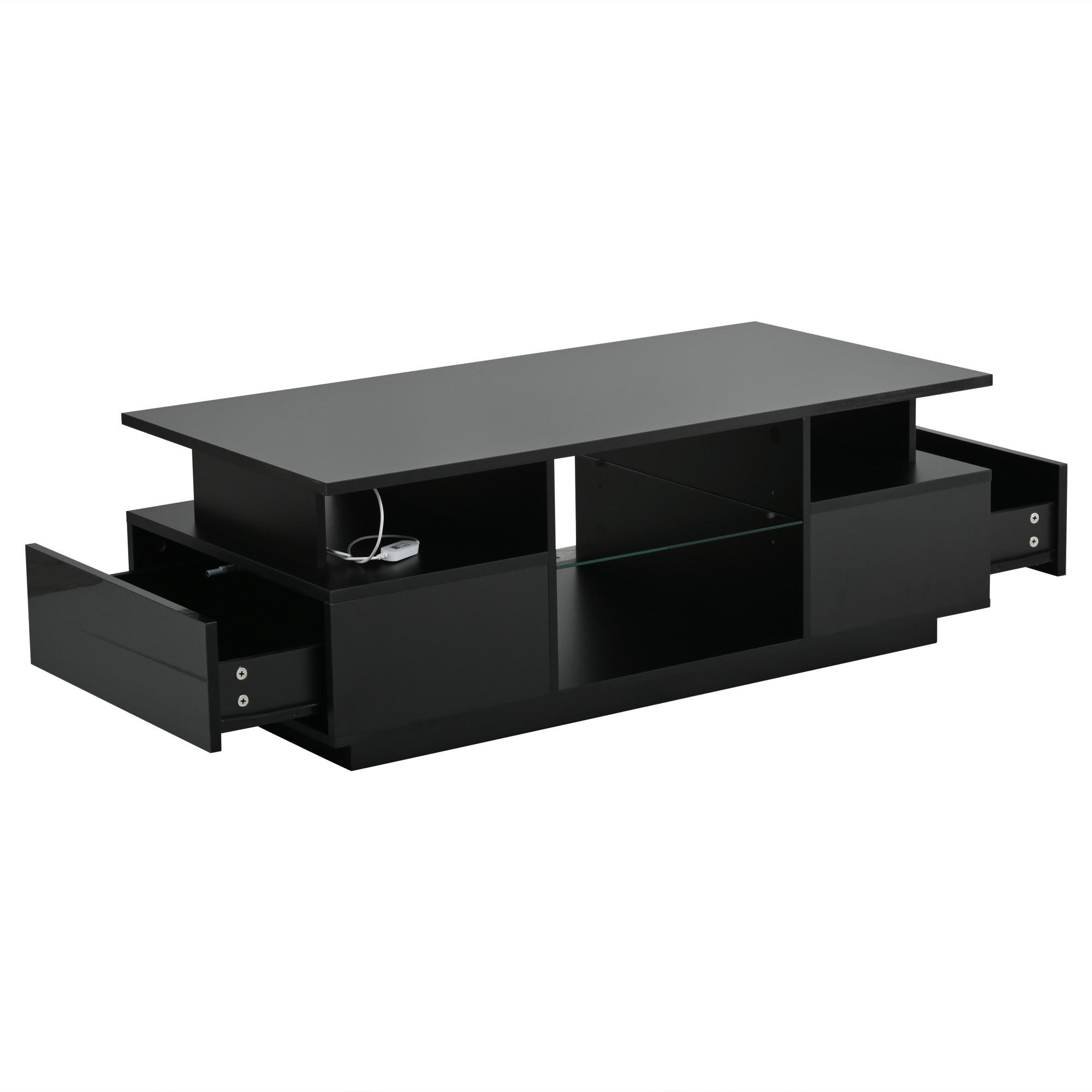 COUCHTISCH Schwarz - Schwarz, Holzwerkstoff (100/50/36cm)