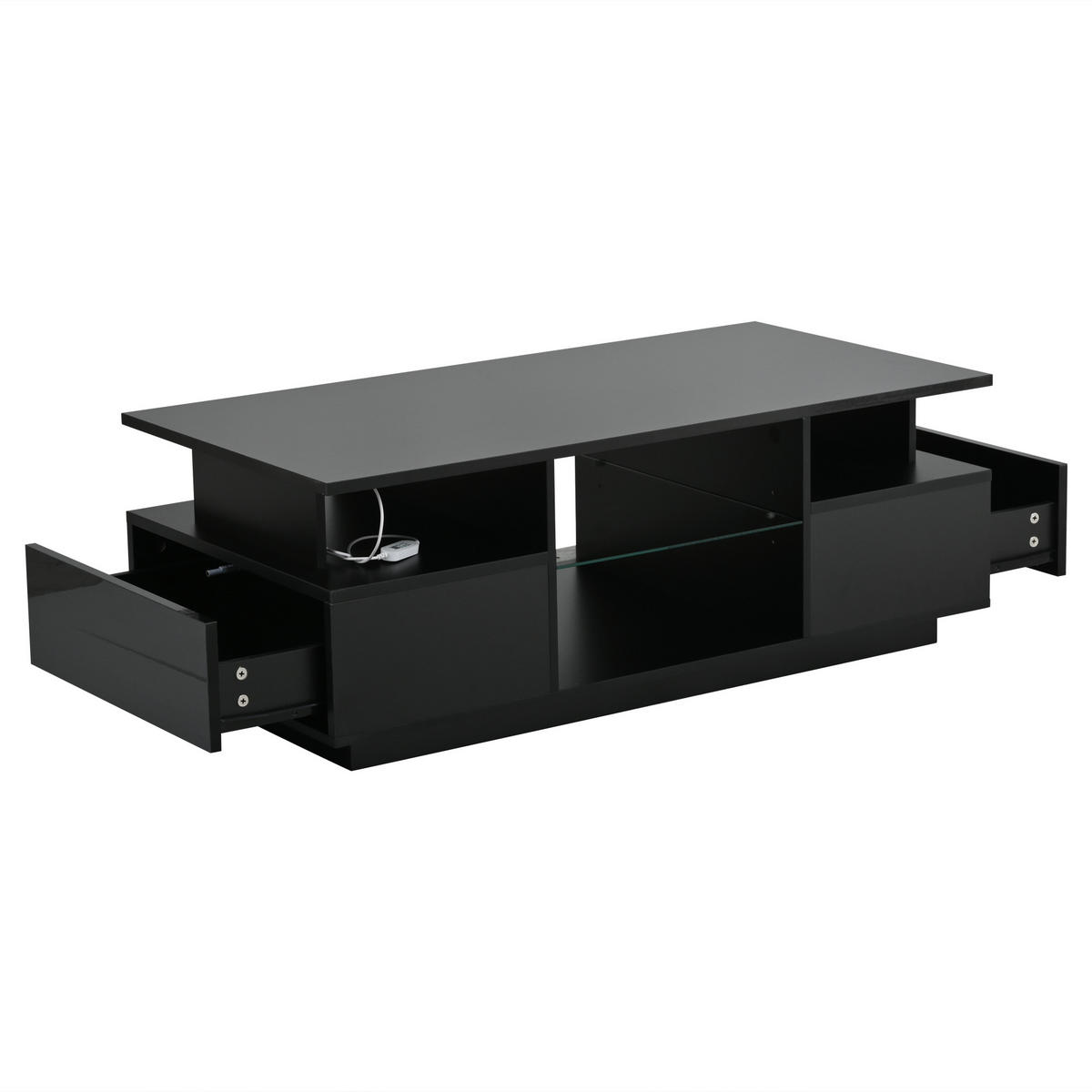 COUCHTISCH Schwarz - Schwarz, Holzwerkstoff (100/50/36cm)