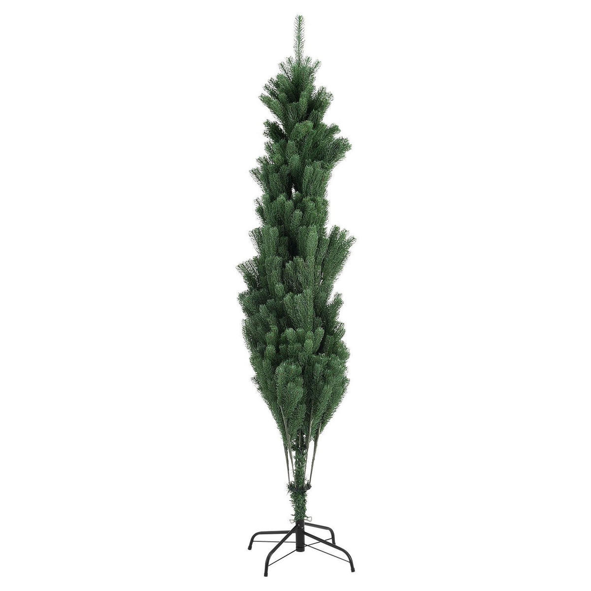 KÜNSTLICHER WEIHNACHTSBAUM Talvi 180 cm mit Metallständer - Grün, Kunststoff (180cm) - Juskys