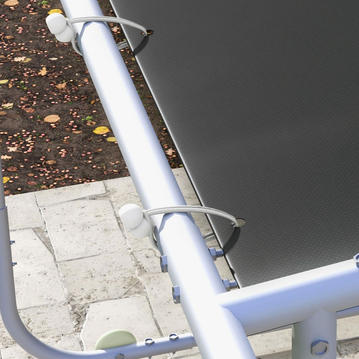 PERGOLA, Pavillon, Oxford, Dunkelgrau - Dunkelgrau, Textil/Metall (302/250/302cm) - Outsunny