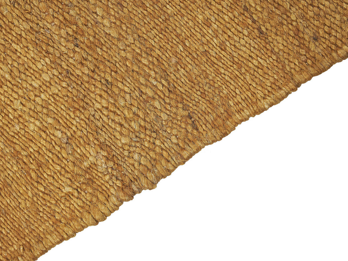 KURZFLOR-TEPPICH Lunia 230/160 cm - Gelb, Naturmaterialen (160/230cm) - Beliani