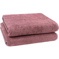 BADETUCH, 2er-Set, 100x150 cm, 100% Baumwolle, Rosa - Altrosa, Textil (100/150cm) - Zollner