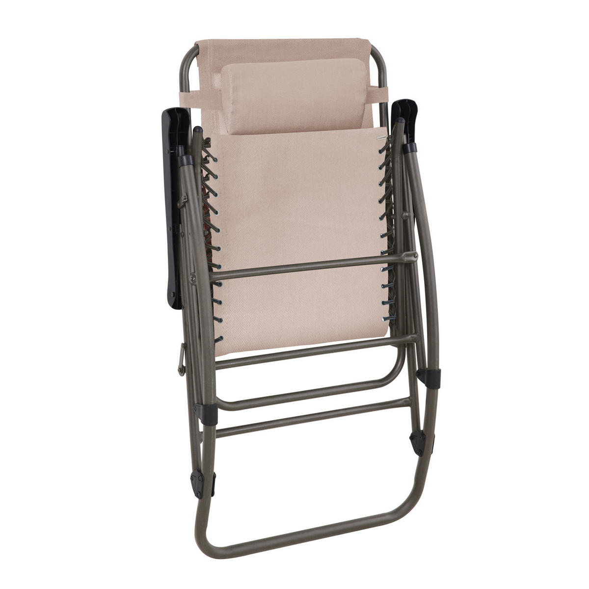 SCHAUKELSTUHL faltbar Beige - Beige, Metall (65/97/97cm) - SVITA