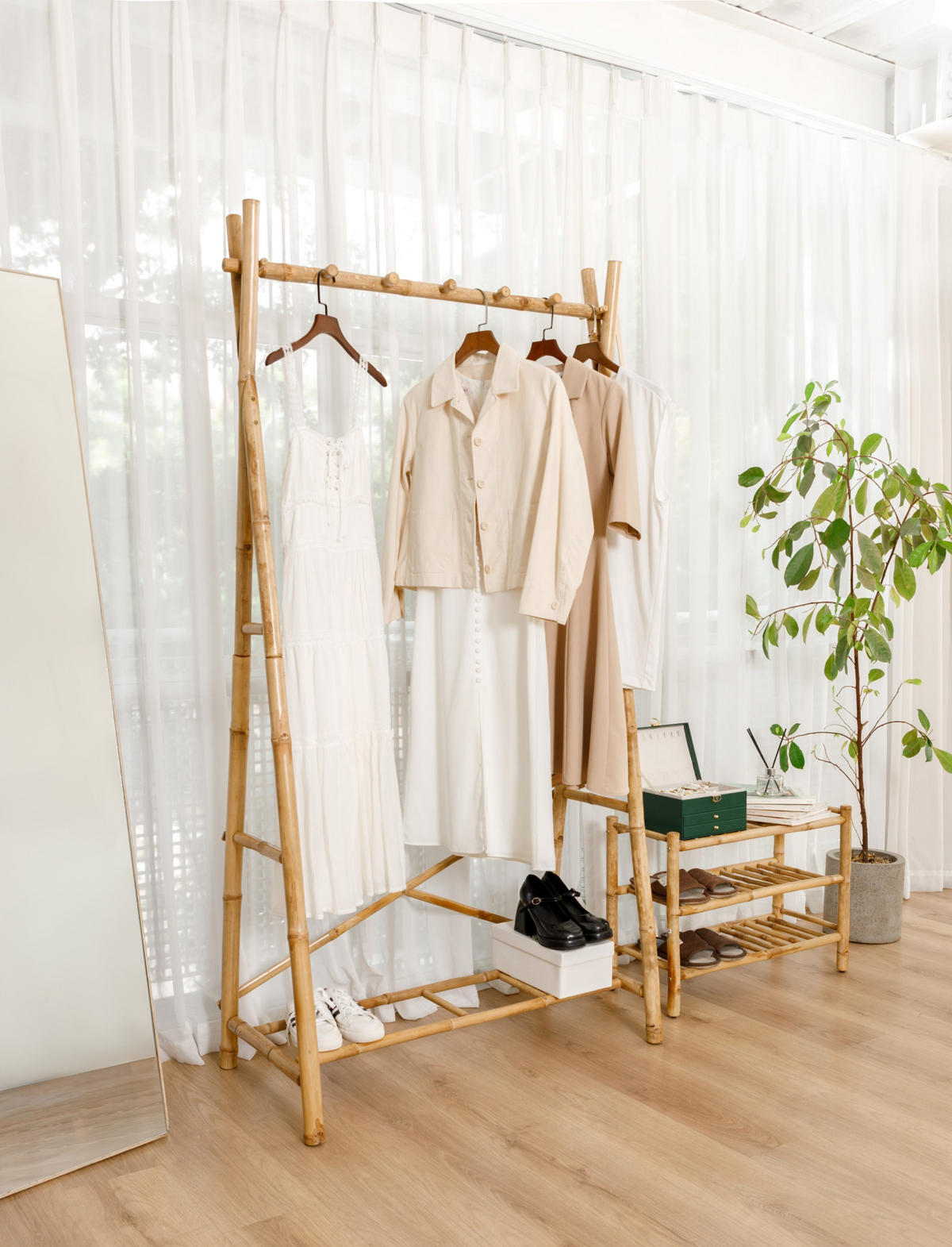 GARDEROBE Holz Braun - Braun, Holz (102/189.5/50cm) - Nordlys