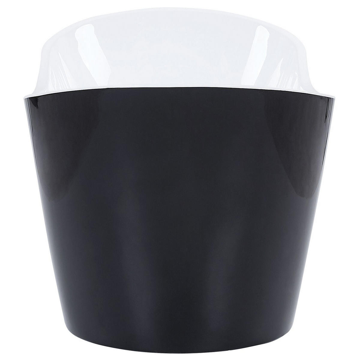 BADEWANNE FREISTEHEND 78x180x72 cm schwarz Antigua - Schwarz, Kunststoff (78/72/180cm) - Beliani