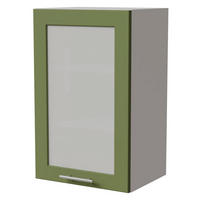 KÜCHENHÄNGESCHRANK Brerra W2S/45 Weiß / RAL 6025 farngrün Matt 45 / 32,5 / 72cm - Weiß/Grün, Holz/Holzwerkstoff (45/72/32.5cm) - Feldmann-Wohnen