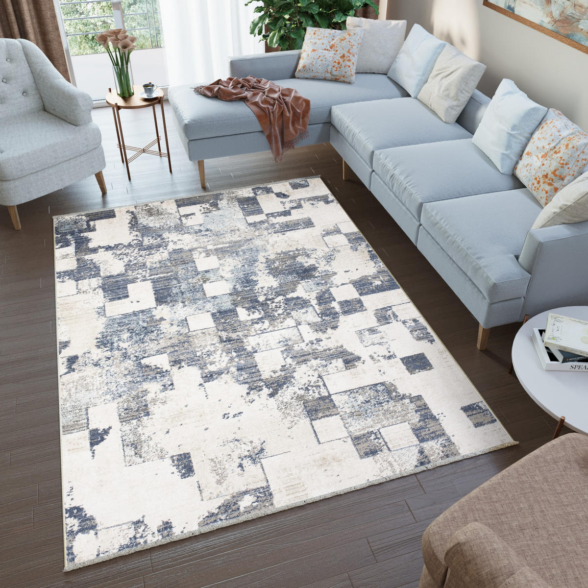 TEPPICH RIVIOLI Beige 120/170 cm - Beige, Textil (120/170cm) - Tapiso
