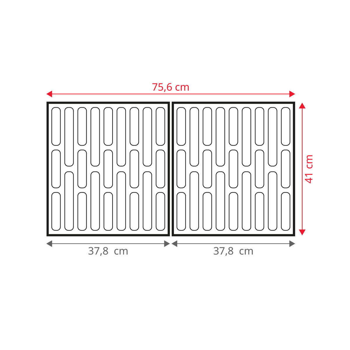 GASGRILL Set RED 6+1 - Schwarz, Metall (146/114/54cm) - TAINO