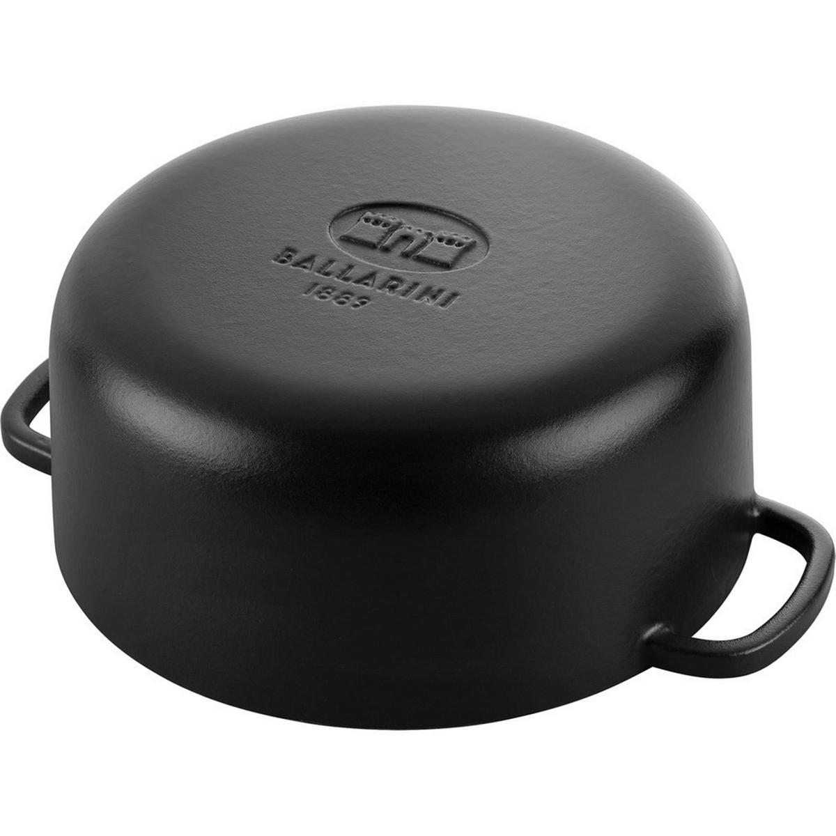 TOPF Schwarz 22/22/10.1 cm 750035400 - Schwarz, Metall (22cm) - Ballarini