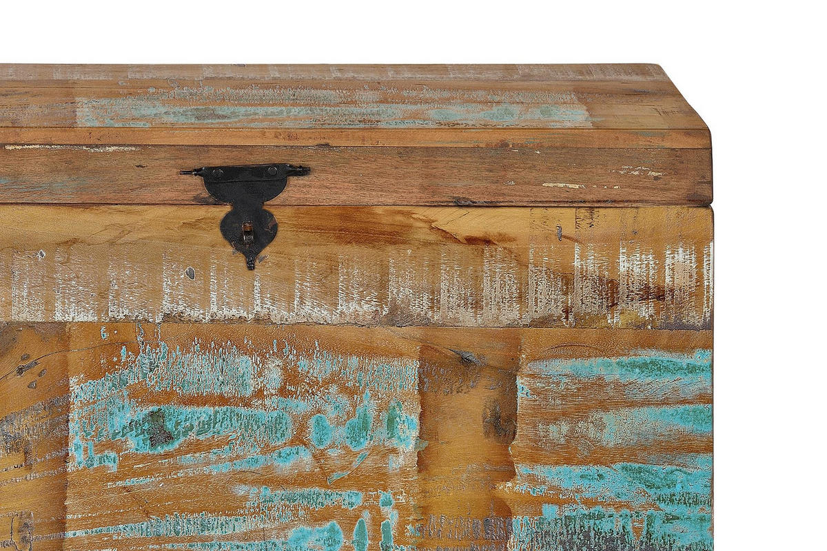 TRUHE aus Mangoholz - Chromfarben, Holz (80/40/40cm) - Giner y Colomer