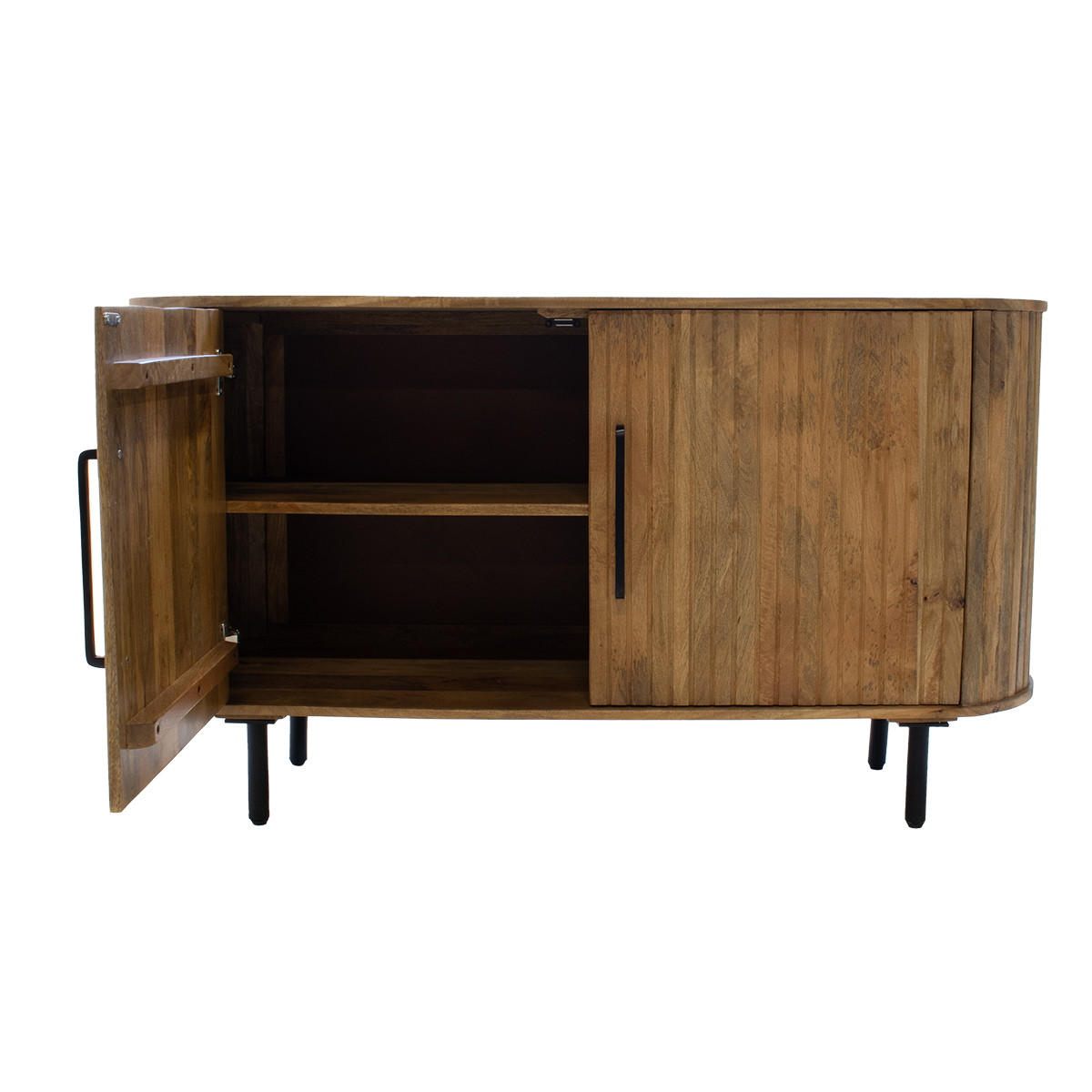 SIDEBOARD aus Akazienholz 140x45x76cm, natürlich - Braun, Holz (140/76/45cm) - Giga Meubel