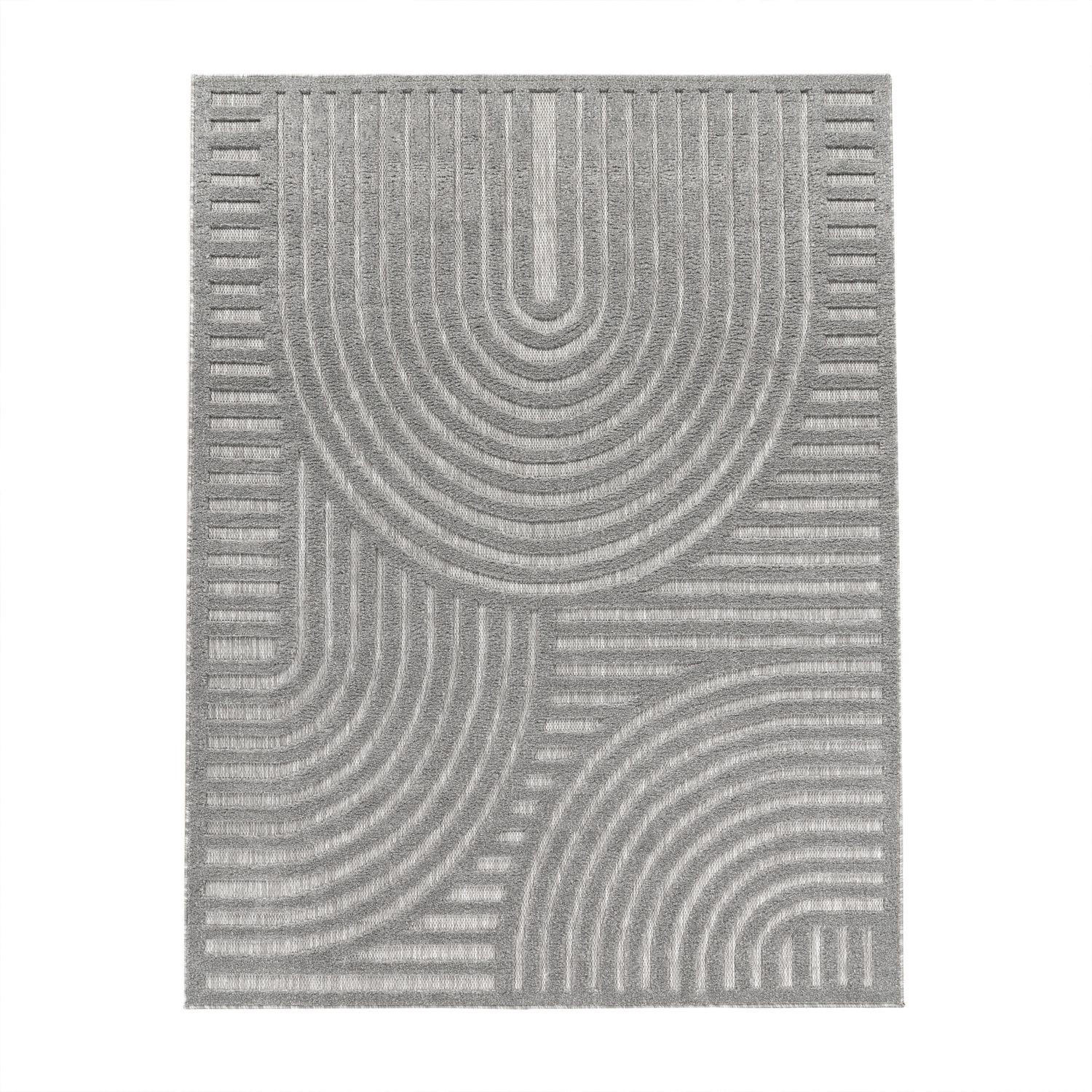 OUTDOORTEPPICH Ethno Grau 200 x 280 cm - Grau, Kunststoff (200/280cm) - TT Home