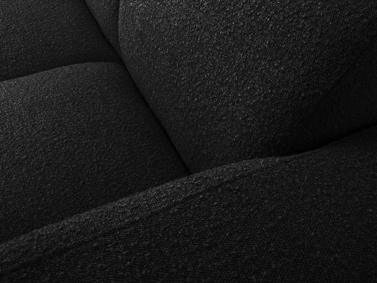 ECKSOFA rechts Molino aus Boucle schwarz 6 Sitzplätze - Schwarz, Textil (250/315cm) - Micadoni
