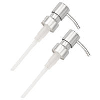 SEIFENSPENDERKOPF 2er Set LUCENTE - Chromfarben, Metall (6.7/16.5/3.1cm) - bremermann