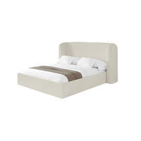 POLSTERBETT mit Bettkasten und Lattenrost, Boxbett ohne Matratze - ESTI 160x200 Creme - Creme, Holzwerkstoff/Textil (160/200cm) - ALTDECOR
