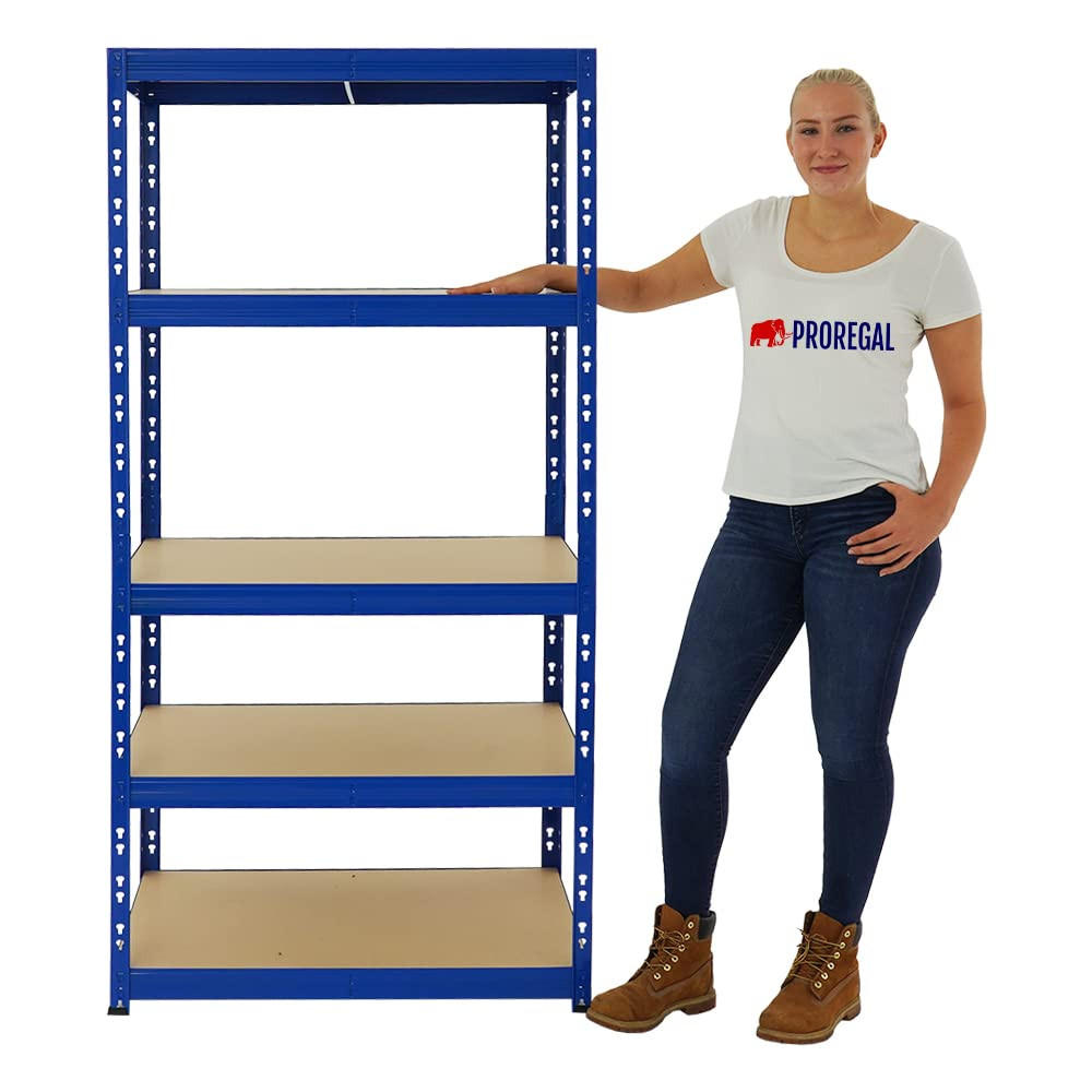 SCHWERLASTREGAL Tiger 180x90x60 cm Fachlast 265 kg Blau - Blau, Metall (90/180/60cm) - PROREGAL