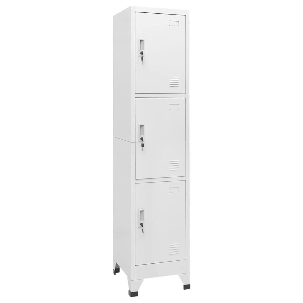 vidaXL Schliessfachschrank Grau 45x180x38 cm