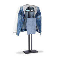 STUMMER Diener - Schwarz, Holzwerkstoff/Metall (52.5/112/20cm) - Relaxdays