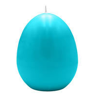 EIKERZE XXL, Straußenei Ocean Blau, 200 x Ø 140 mm, 1 Stück - Blau, Paraffin (14/20/20cm) - Kopschitz Kerzen