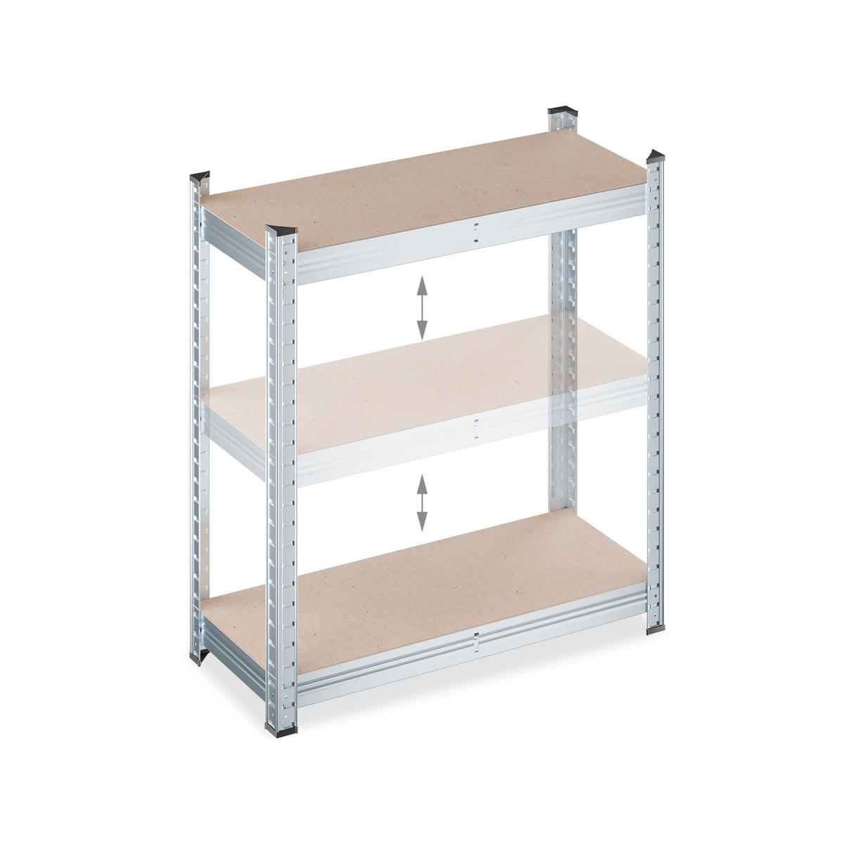 SCHWERLASTREGAL - Multicolor, Holzwerkstoff/Kunststoff (70/150/30cm) - Relaxdays