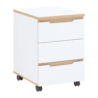 ROLLCONTAINER Manresa-36 - Weiß, Holzwerkstoff (45/66/55cm) - Lomado