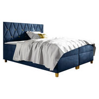 BOXBETT Inez - Blau, Holz (180/200cm) - MIRJAN24