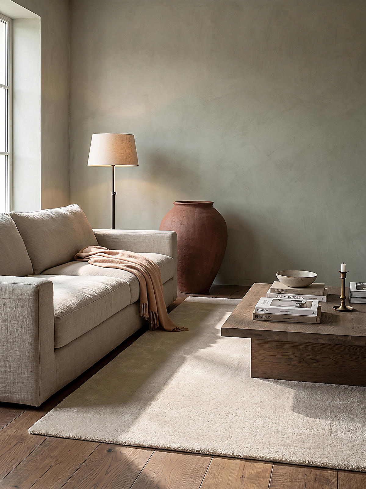 HOCHFLORTEPPICH Antirutsch Uni ALDAN Polyester Beige 240 x 240 cm - Beige, Textil (240/240cm) - KADIMA DESIGN