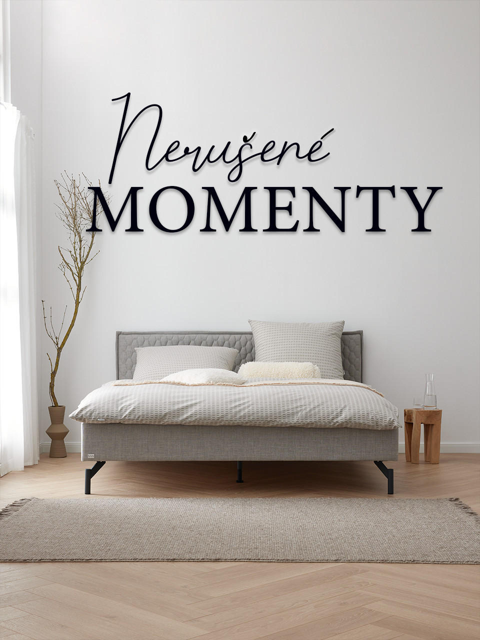 Ložnice ve scandi stylu inspirace