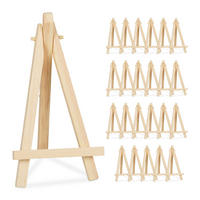 24XMINI easel - svetlohnedá, drevo (8/15.5/2cm) - Relaxdays