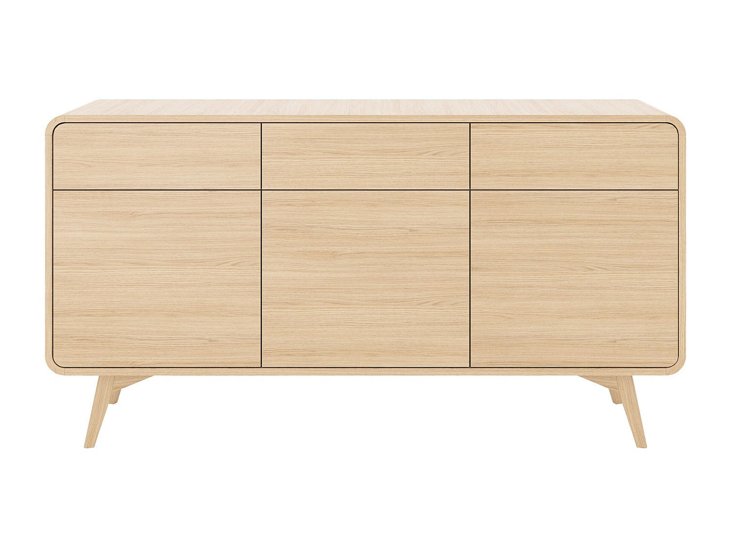 SIDEBOARD - 160 cm x 39 cm - Holz, Platte - Naturfarben Hell JALEMO - Naturfarben, Holz (160/84/39cm) - Vente-Unique