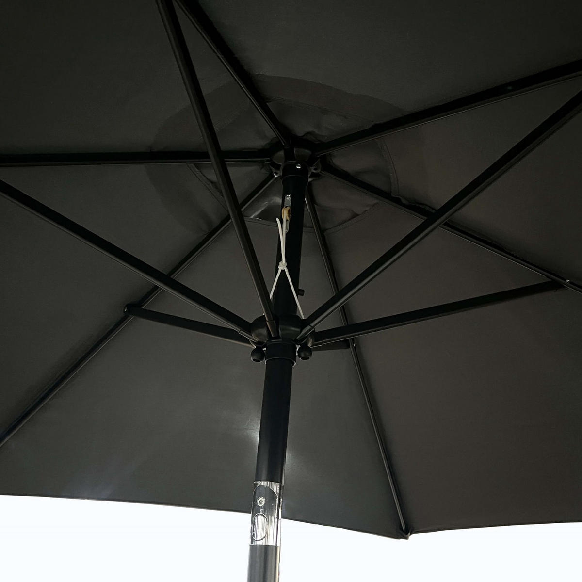 SONNENSCHRIM Grau 235/270 cm - Schwarz/Grau, Metall (270/270cm) - Akord