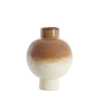 VAZE Zelata Weiß 34/34/46 cm - Weiß, Keramik (46cm) - Light & Living