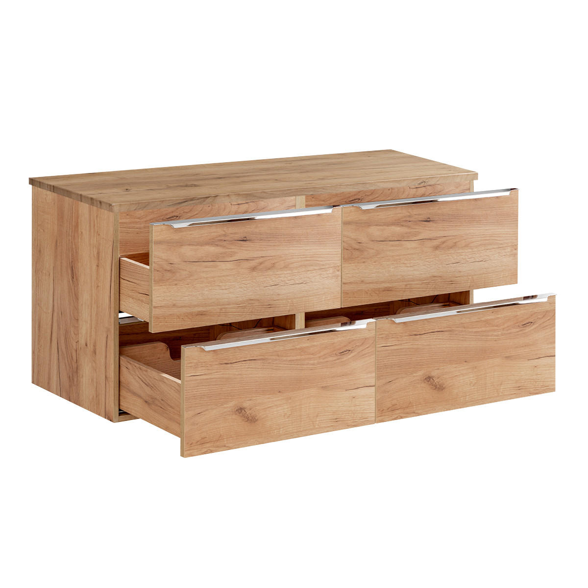 WASCHTISCHUNTERSCHRANK 120.4cm April Holz - Braun, Holzwerkstoff (120.4/59/46cm) - Petits-meubles